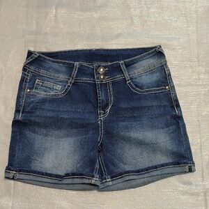 Wallflower Dark Blue Jean Shorts